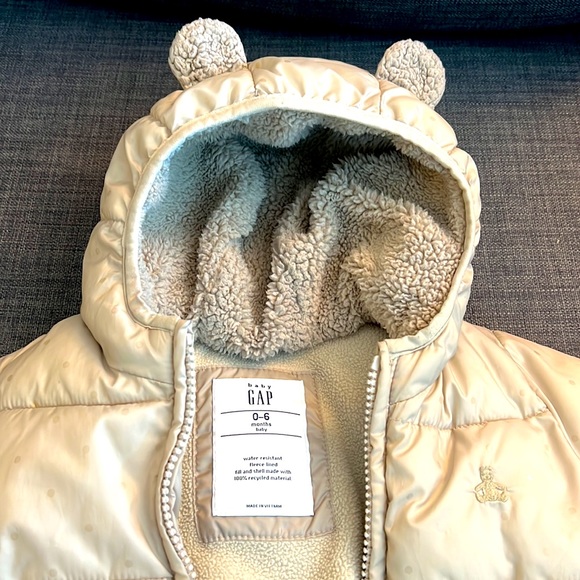 Gap baby cold control puffer winter jacket - Picture 3 of 7